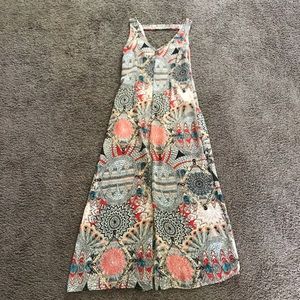 Forever 21 Multicolored Maxi Dress with Slit